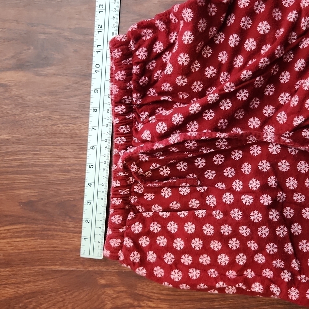 Pb Basic Christmas Pajama Pants Small Red White - image 4